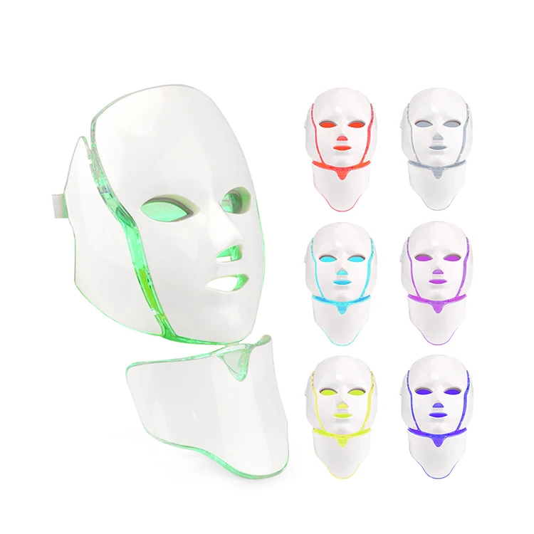 2022 PDT Wrinkle Remover 7 Colors Led Facial Mask Beauty Face Equipment Led Mask