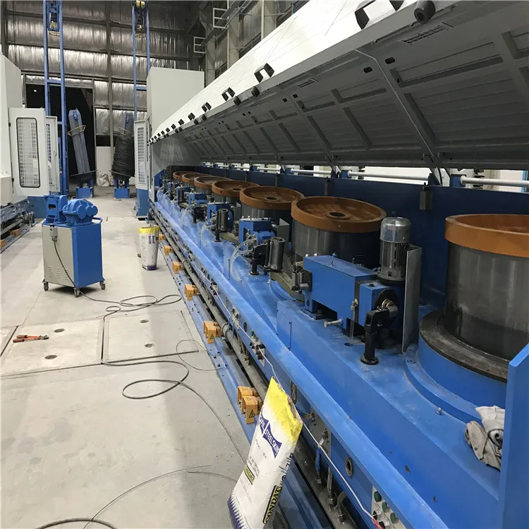 Wet type wire drawing machine for making nail