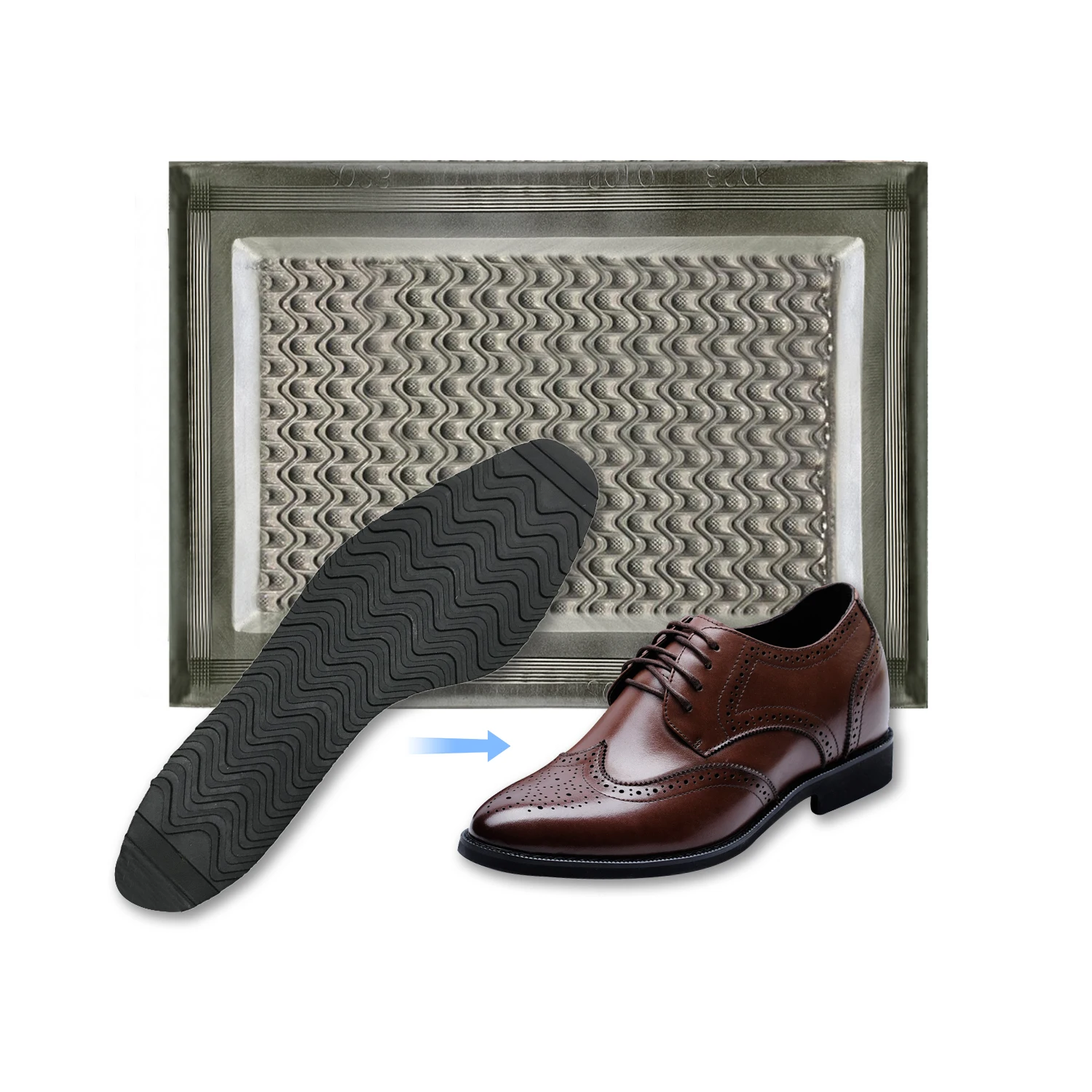 ASFROM Rubber Sheet Shoe Sole Mold Outsole Plate Mould for Hydraulic Press Machine