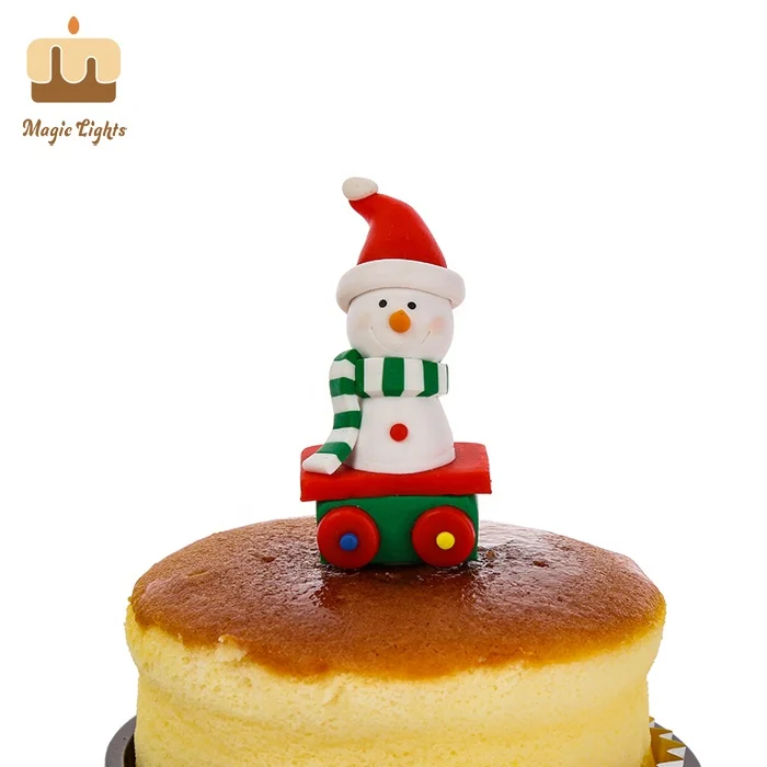 Hand Made Polymer Clay Christmas Snowman Ornament Decoration