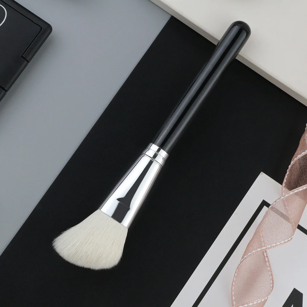 Factory wholesale single makeup brush Eco-Friendly synthetic hair large contour brush luxury loose powder blush brush
