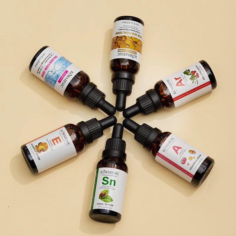 KORMESIC Skin Care Moisturizing Collagen Hyaluronic Acid Serums For Face Whitening Niacinamide Vitamin C Face Serum