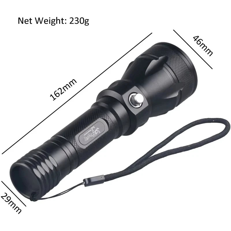 New Underwater Works Bright Light Amphibious Deep Sea Catch Fish Aluminum Alloy T6 Led Torches Lights Tactical Diving Flashlight