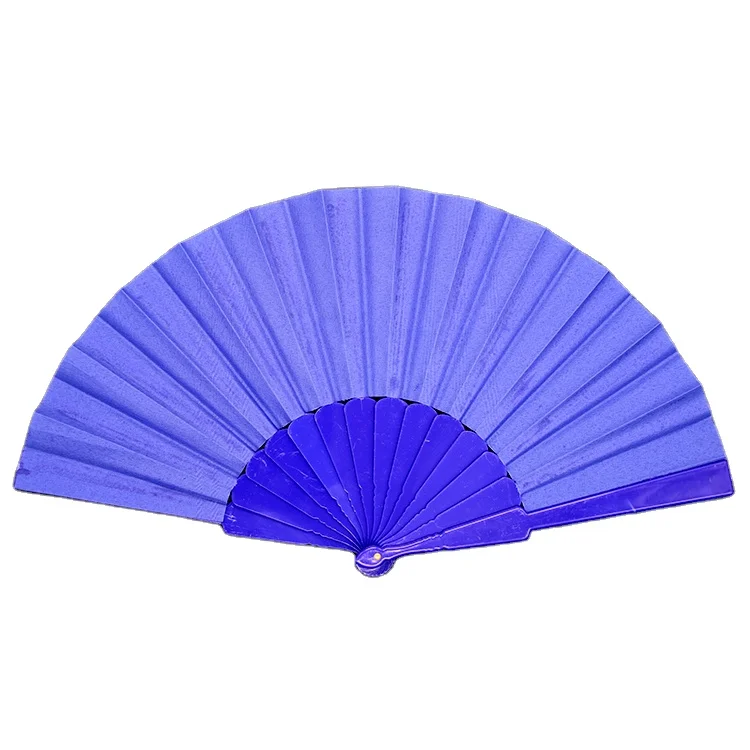 custom label hand fan fabric hand fan promotion hand fan folding