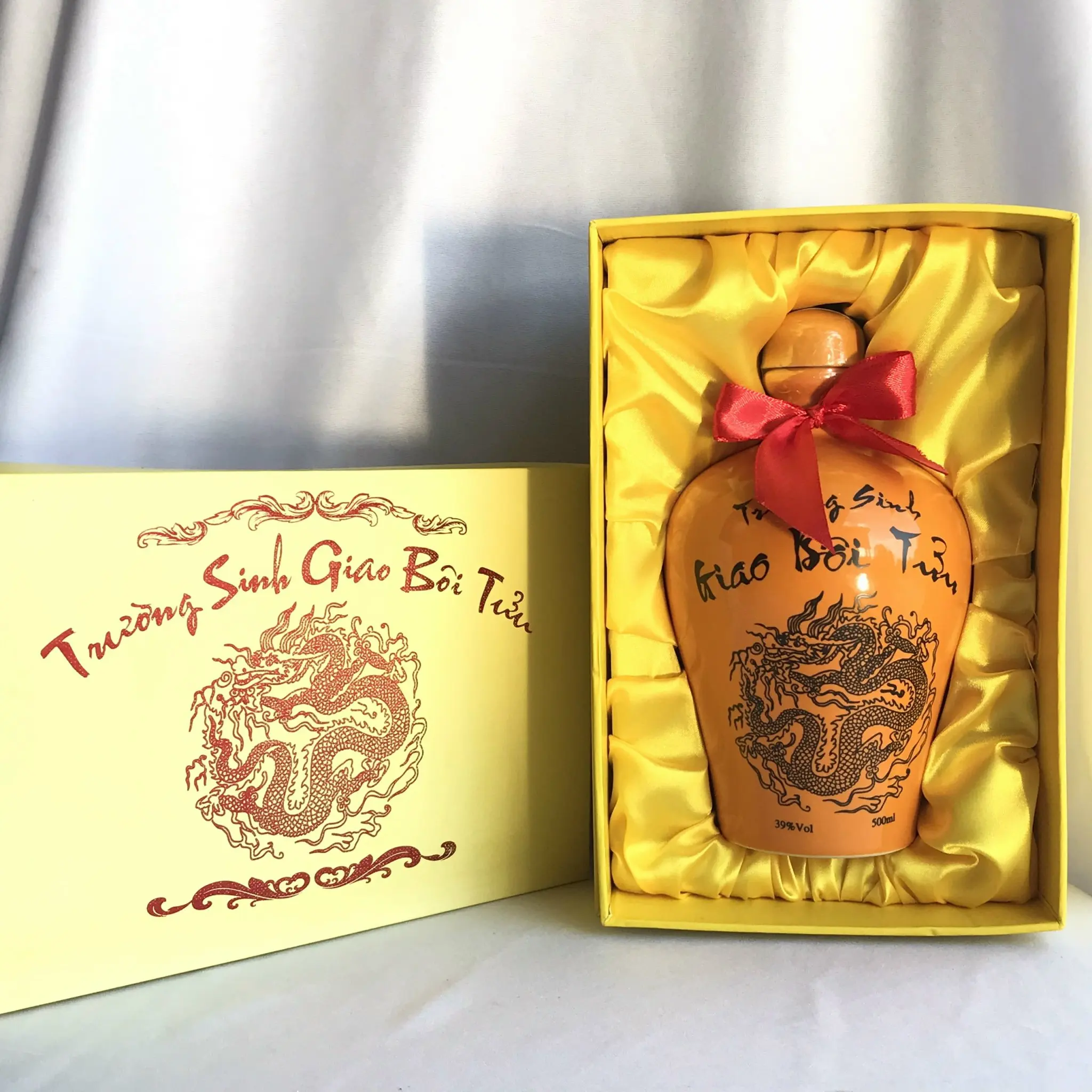 Giao Boi Tuu Whisky Bottle With Alcoholic Beverage Grains And Herbs Blended Grain Whisky