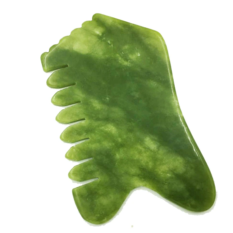 Wholesale supplier private label hot sale pure natural jade xiuyan jade comb jade comb