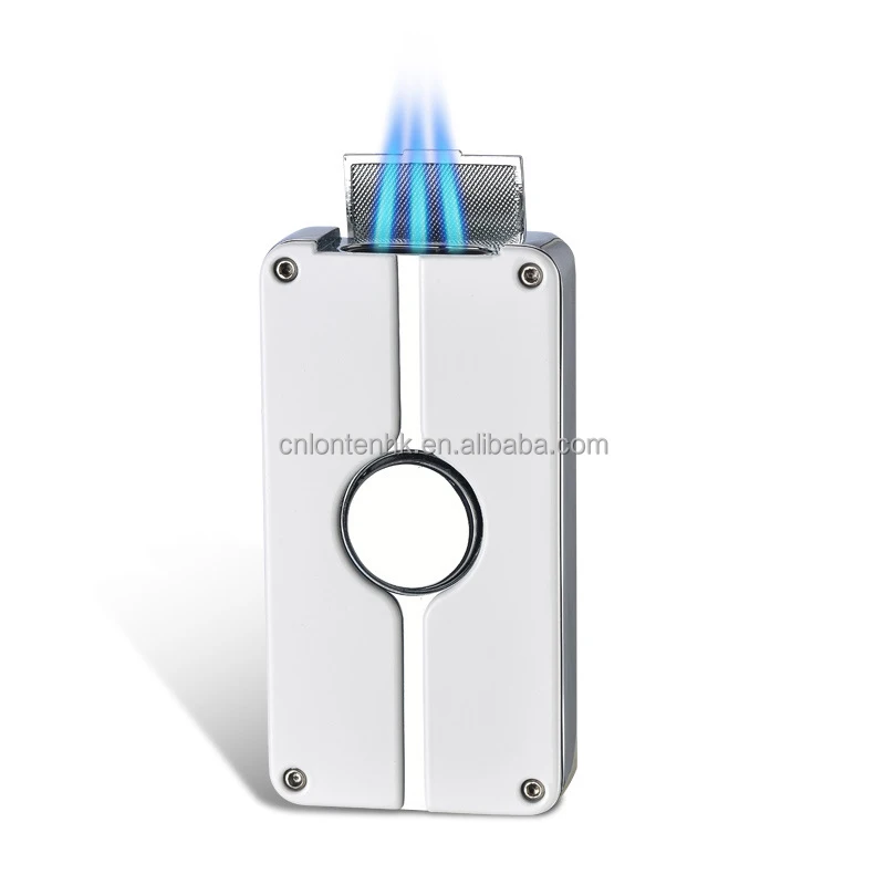 Online Hot Sell Luxury Blue Flame Torch Lighter Metal Jet Flame Cigar lighters