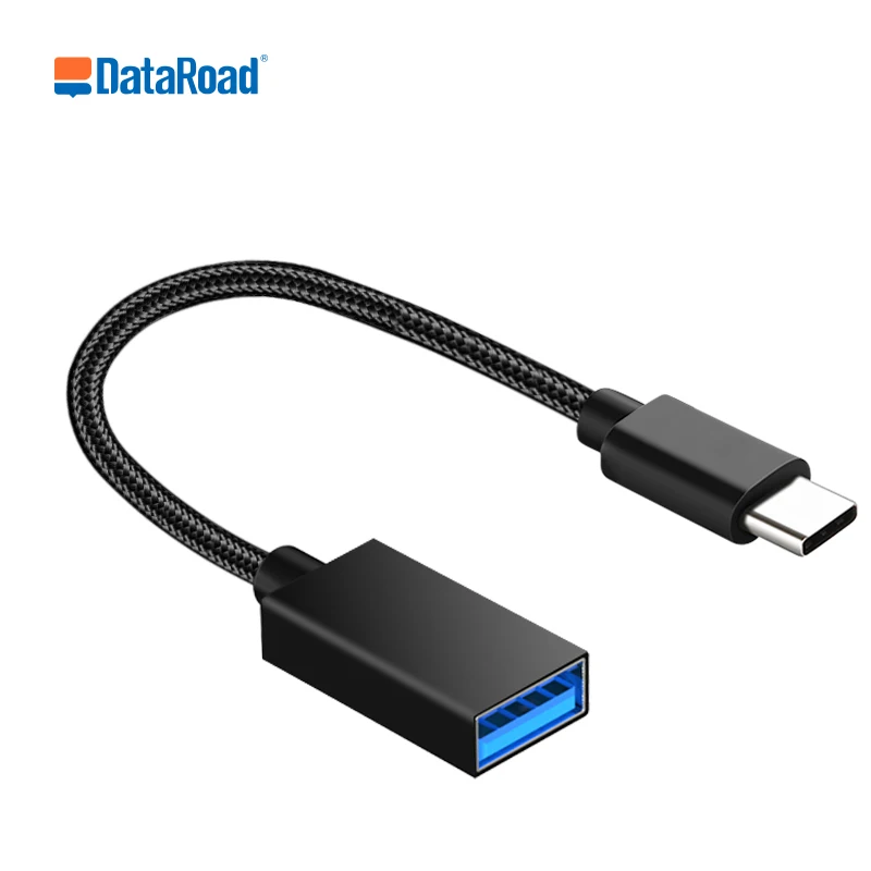 OEM ODM OBM нейлоновый Плетеный USB C OTG кабель Тип C к USB A 3,1 OTG адаптер Шнур otg кабель для передачи данных для Android