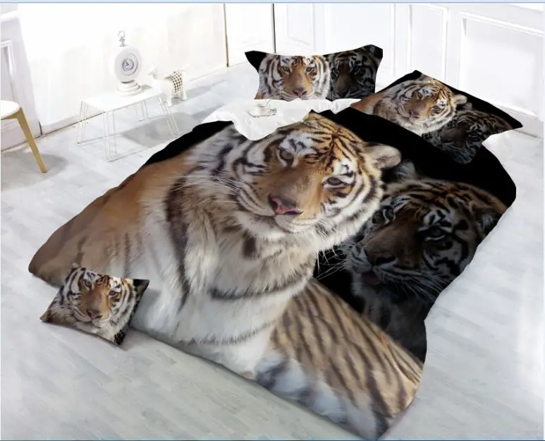 China panda king size animal duvet cover set bed sheets 3d bedding set