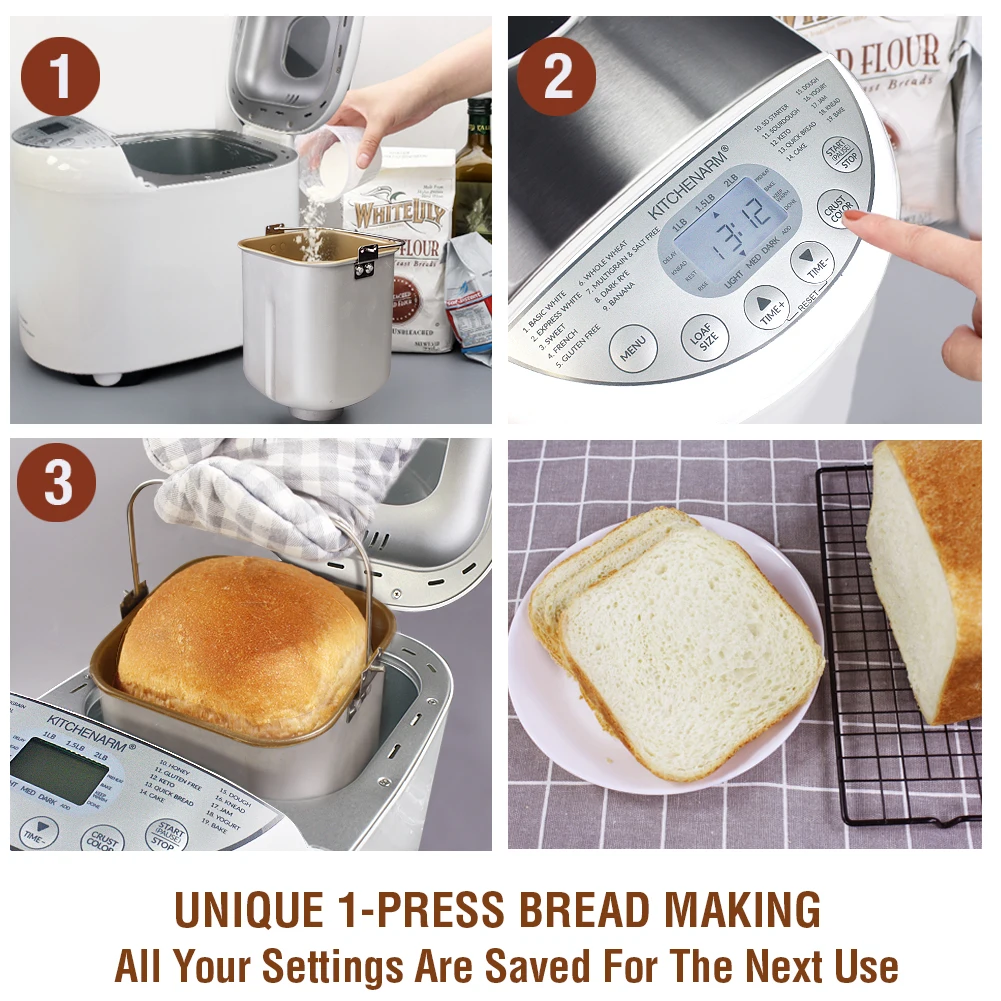 19-in-1 bread machine automatic bakery - bread making machine for small business