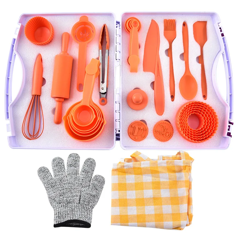 46 Pieces Children Present Nonstick 46 Pcs Safety Material No Toxic S Kitchen Utensils  Utensils And Kitchen gadgets Sets