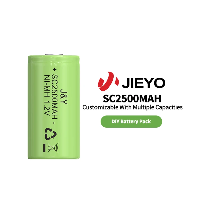 Аккумулятор Jieyo NIMH SC 2500 мАч 1 2 В перезаряжаемые цилиндрические Ni MH батареи для радиоуправляемой