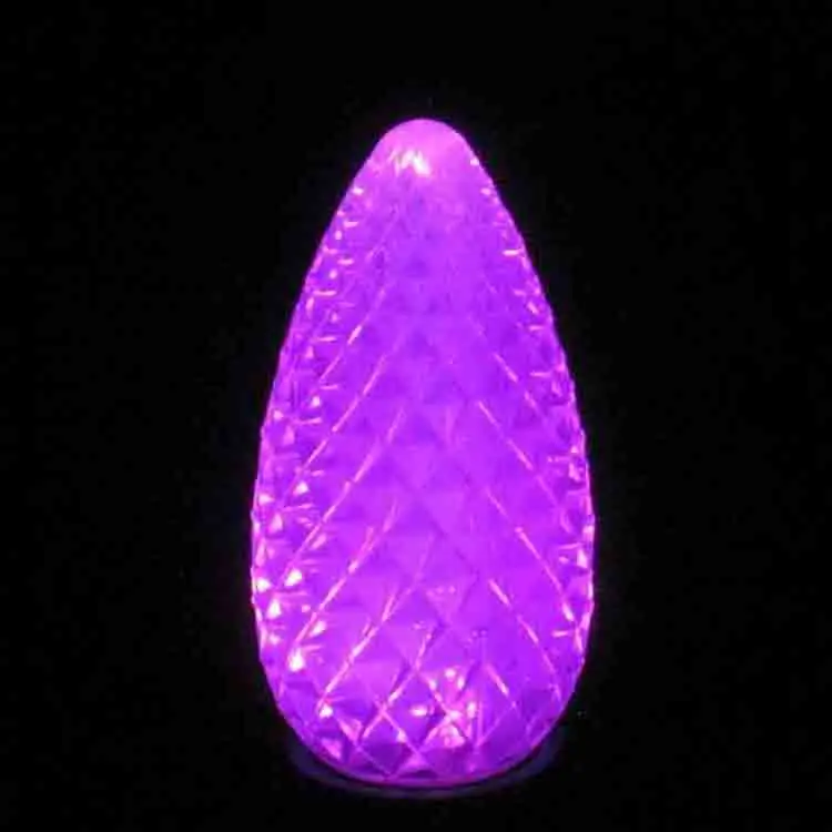 Commercial grade opticore c9 LED multi color faceted SMD Christmas light bulbs