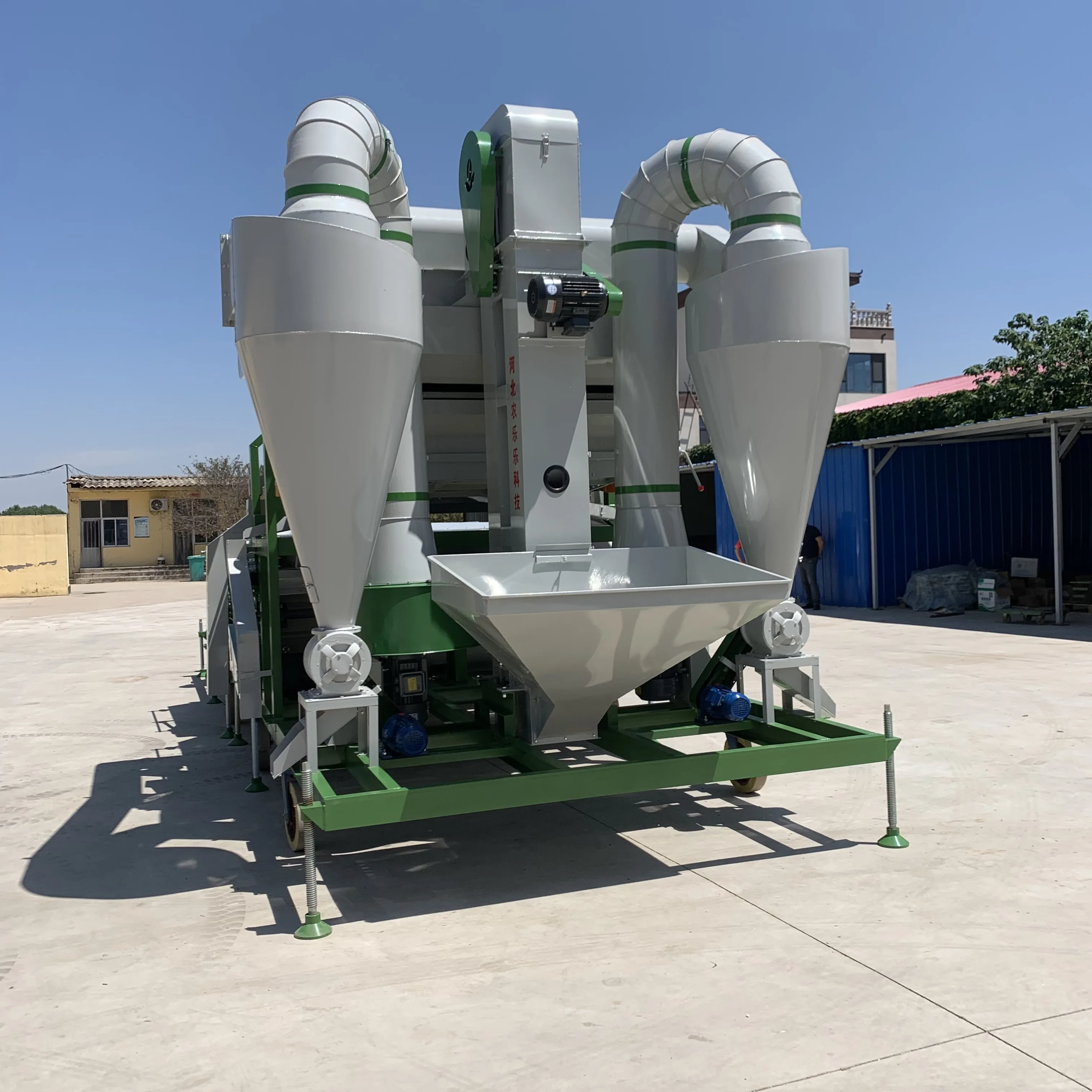 5XFZ-60S Double Specific Gravity Seed Cleaning Machine New Efficient Motor Grain Cleaner Grain Cleaning Grading Machines