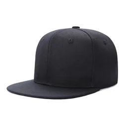 Hot Men Women Baseball Cap Solid Hip-Hop Snapback Flat Hat