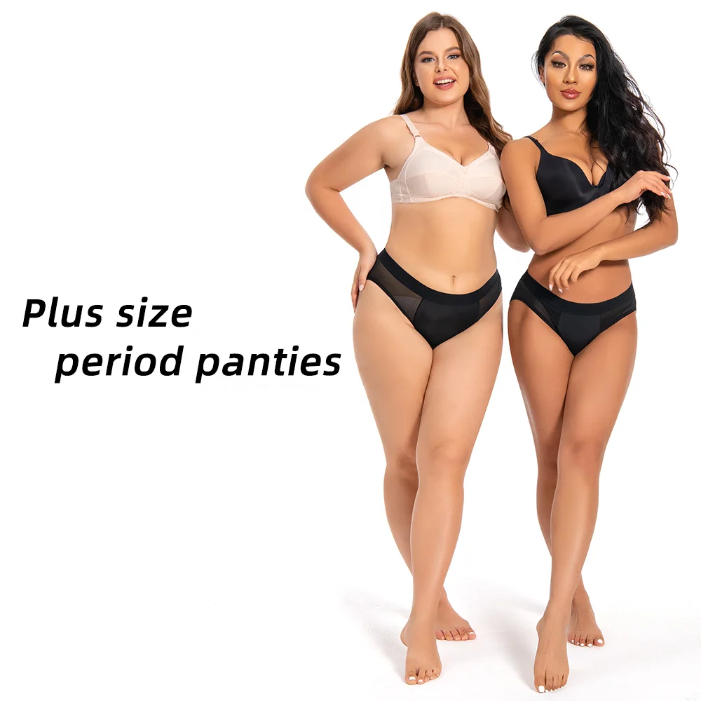 Shanhao OEM Plus Size Leakproof Panties 5 Layers Period Panties Heavy Flow High-cut Briefs Bragas Menstruales Menstrual Panties