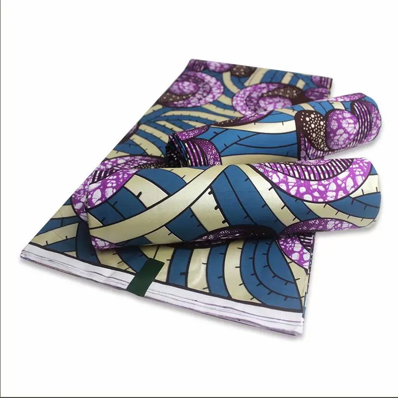 Высокое качество 100% хлопок эксклюзивная Золотая восковая ткань Голландия восковая ткань африканский восковой Принт 6 ярдов