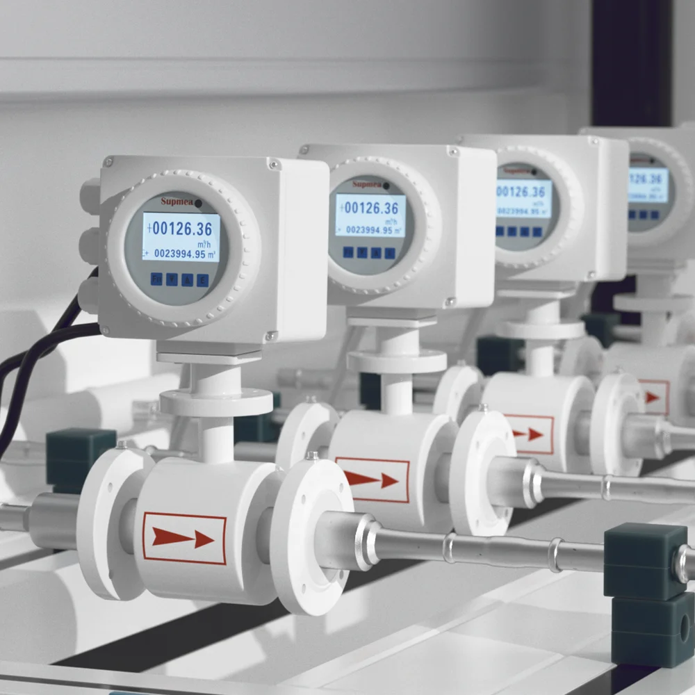 Supmea IP68 high accuracy sewage water flowmeter stainless steel acid resistant flow meter