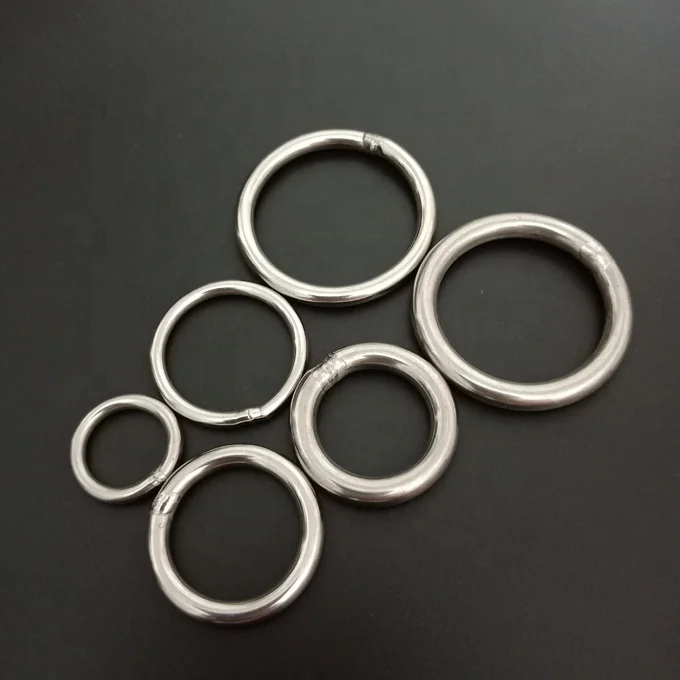 many sizes stainless steel o ring metal round o-ring 10mm 20mm 25mm 30mm 35mm 38mm