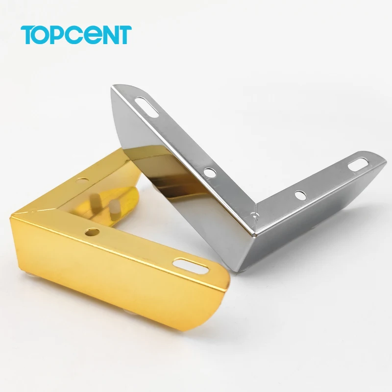 TOPCENT Роскошные ножки для мебели боковая прикроватная скамейка стойка телевизора стальные золотые металлические кровати шкафа дивана мебельные