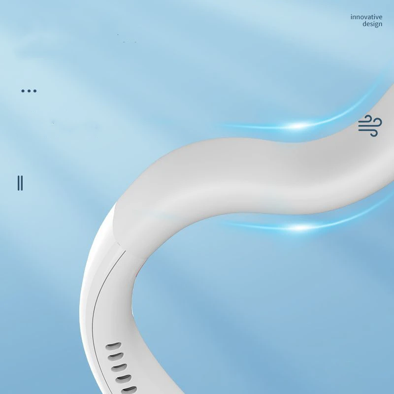 MAIMAI Neck fan blade free portable outdoor hands-free rechargeable 2000mAh battery for both male and female use