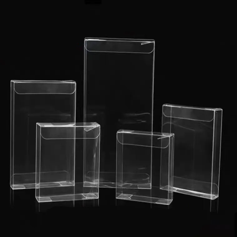 Wholesale Transparent Plastic Pvc Box Folding Clear Pet Packaging Box Gift Folding Clear PET PVC Transparent Plastic Box