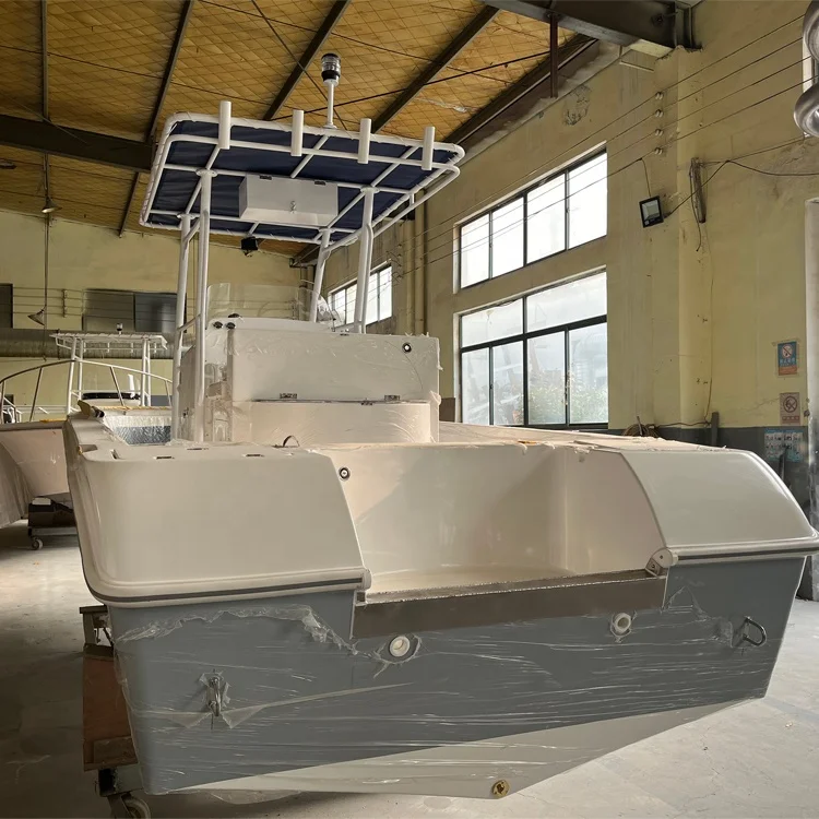 CE Certified Fiberglass High Speed Sports Boat Family Leisure Fishing Boat