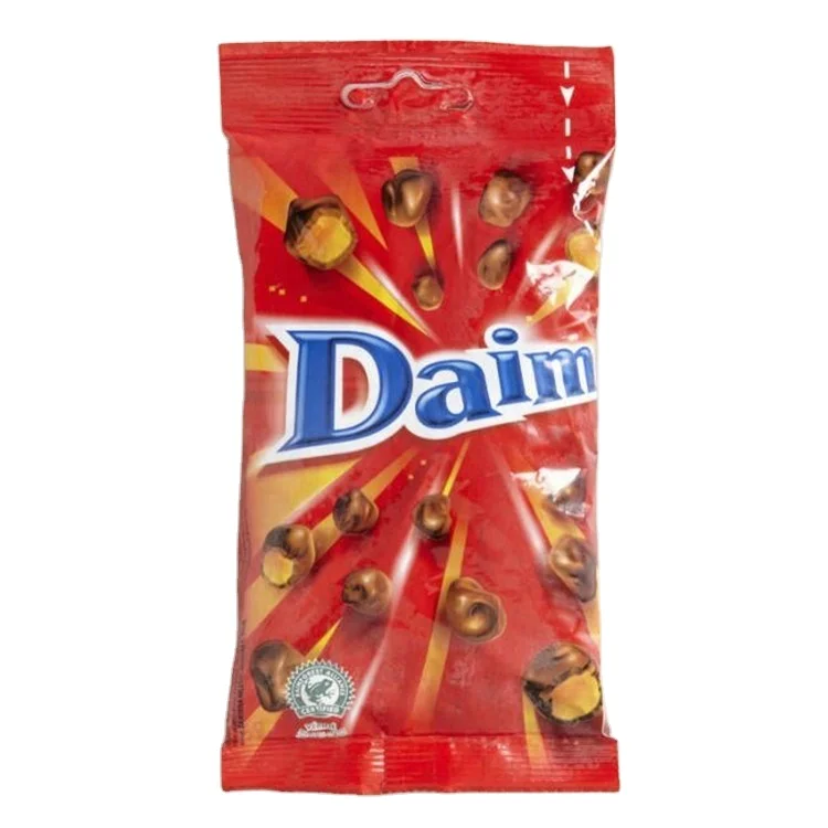 Heat Seal Plastic Chocolate Packaging Back Sealed Chocolate Bar Wrapper Candy Packaging Bag
