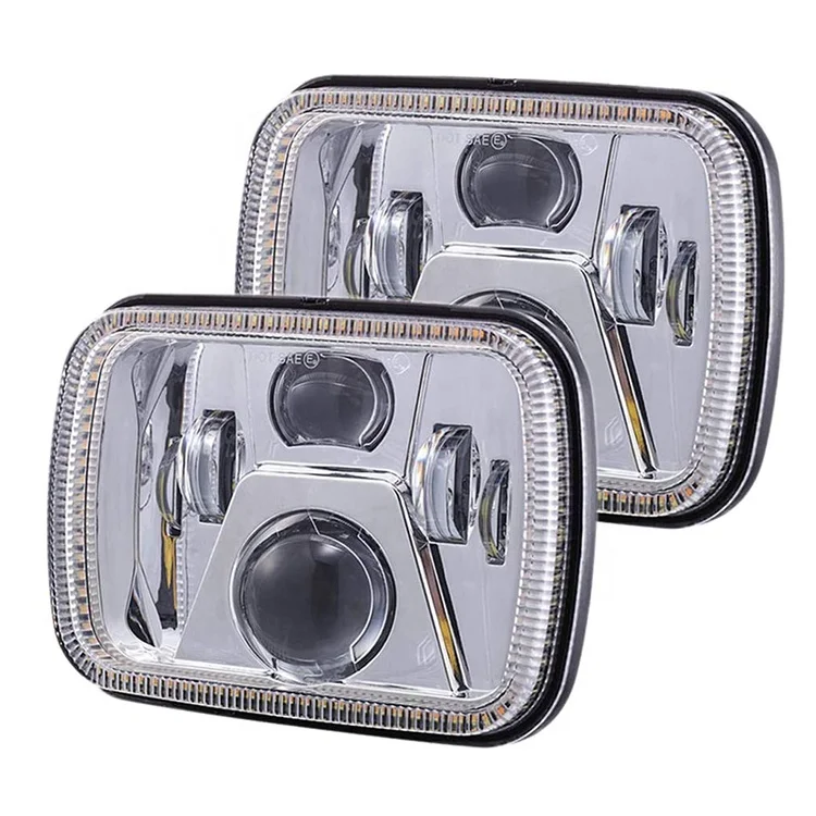 OVOVS Other Car Lighting Accessories 12v 7X6 5X7 Inch Square Led Headlight For Jeep Xj Wrangler Yj