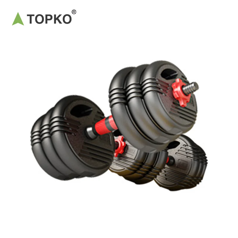 TOPKO High Quality Cement Dumbbell Set Multifunctional Weight Lifting Adjustable Dumbbell Set