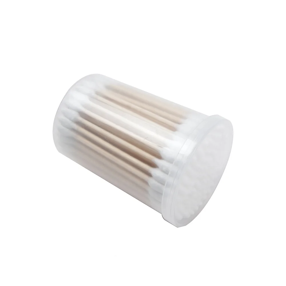 100 Wooden Cotton Buds Cotton Swabs