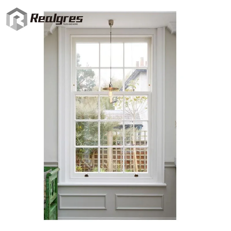 Replacement PVC Vinyl Sash Windows Glass Single Double-Hung Doors and Windows Grids Custom Black UPVC Sliding Windows