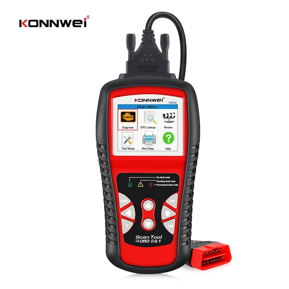 KONNWEI KW830 Original Car Diagnostic Tool OBD2 Automotive Scanner OBD 2 EOBD Better AD410 Engine Fault Code Reader Scan Tools