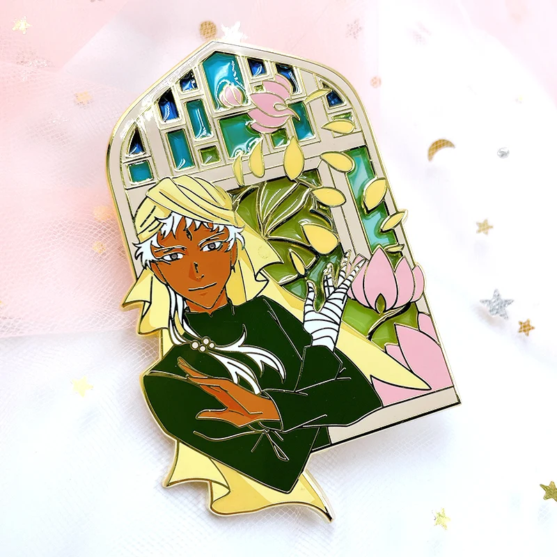 manufacture princess Gold Plating Glitter fantasy translucent sexy beauty Metal Badge custom logo soft hard Enamel Pin