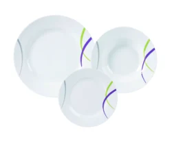 Dinner sets 20pcs porcelain dinnerware round white tableware