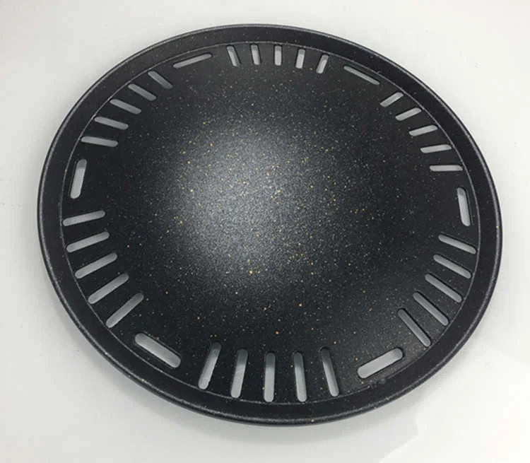 Barbecue Grill Plate  Grate Iron  Korean Barbecue Plate Barbecue  Fried Meat