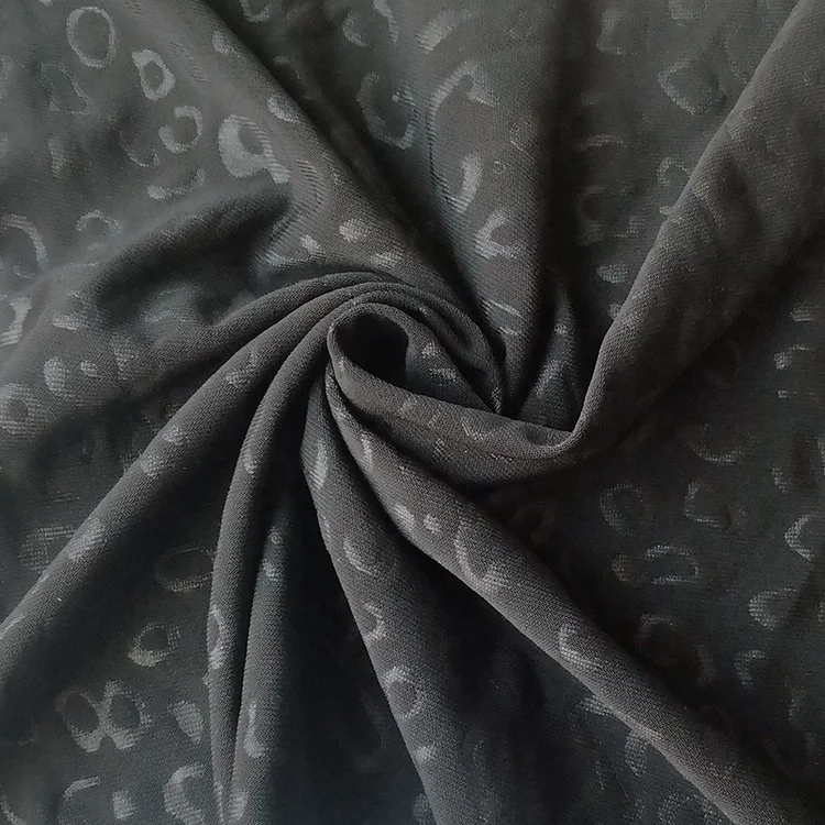 2022 Hot Dty Polyester Yarn Jersey Knit Embossed Custom Spandex Logo On Fabric