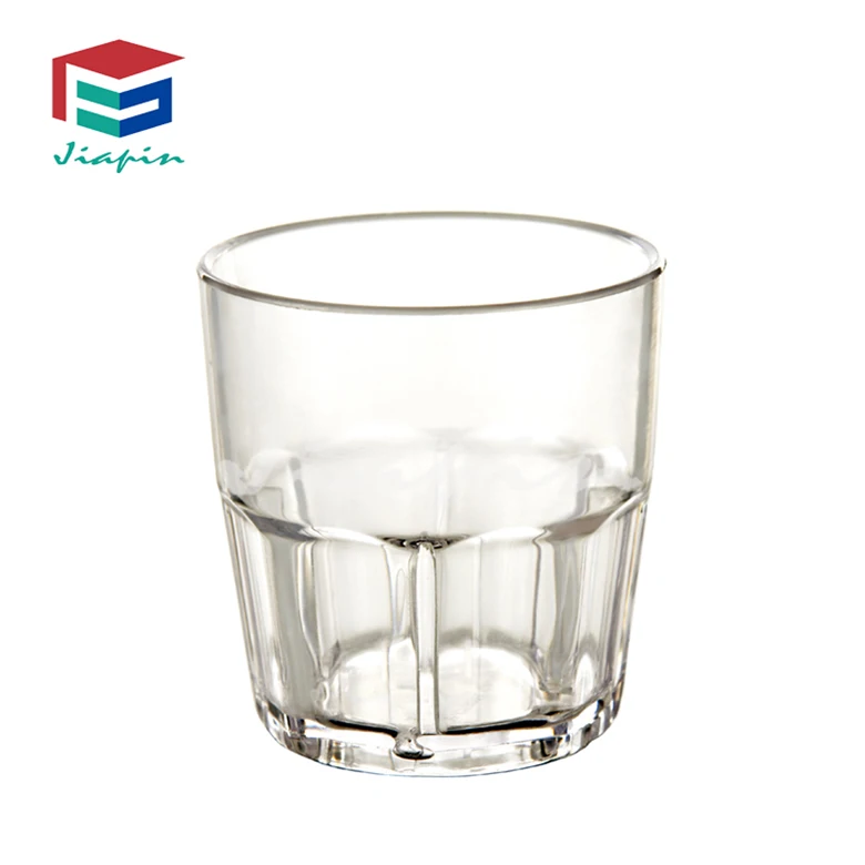 Wholesale Cheap Plastic 230ml whisky glass/whiskey drinking glasses/Rock whisky glass cup
