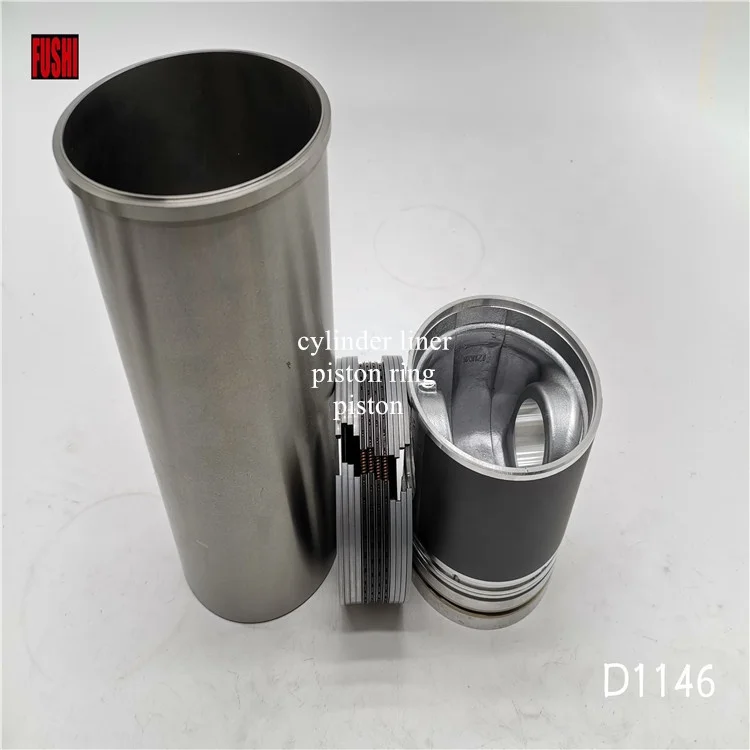  Высококачественный Комплект деталей двигателя FUSHI для экскаватора D1146 комплект капитального ремонта оптовая продажа с завода компоненты поршень цилиндра