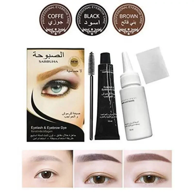 wholesale waterproof long lasting private label eyebrow gel Black Brown Coffee brow dye
