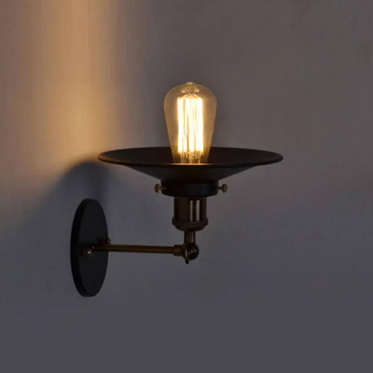 Iron Wall Light Antique Balcony E26/E27 Edison Bulb Lamps Holder Adjustable Retro Industrial Wall Sconce Vintage Wall Lamp