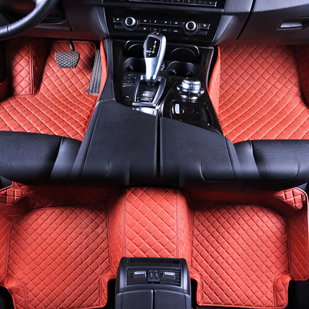 QCI161 High Quality Universal Car Mat Fully Surrounded Customization All Leather Car Floor Pad Car Foot Pad