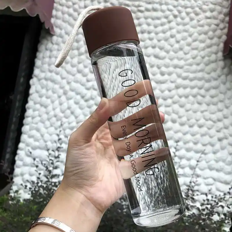 GXP High Borosilicate Glass  Water Bottles For Outdoor Sports Factory Cheap Price Custom Logo Frosted Glass Tumbler
