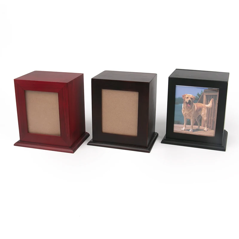 urna para mascota de madera cinerary casket pet urnas with photo frame wooden urn for pet ashes urn for cremation ashes