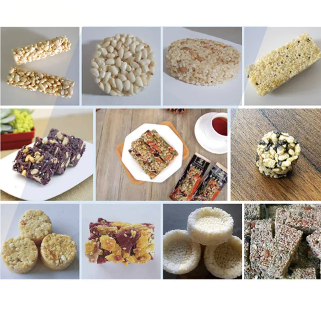 Hot Selling 110v 220v 380v Automatic Big Capacity Candy Protein Bar Extruder Cereal Bar Making Cutting Machine