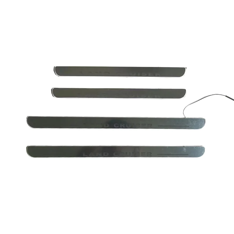 Stainless Steel Door Sill with led for Land Cruiser 2008-2021 LED Door Sill Plate for LC200