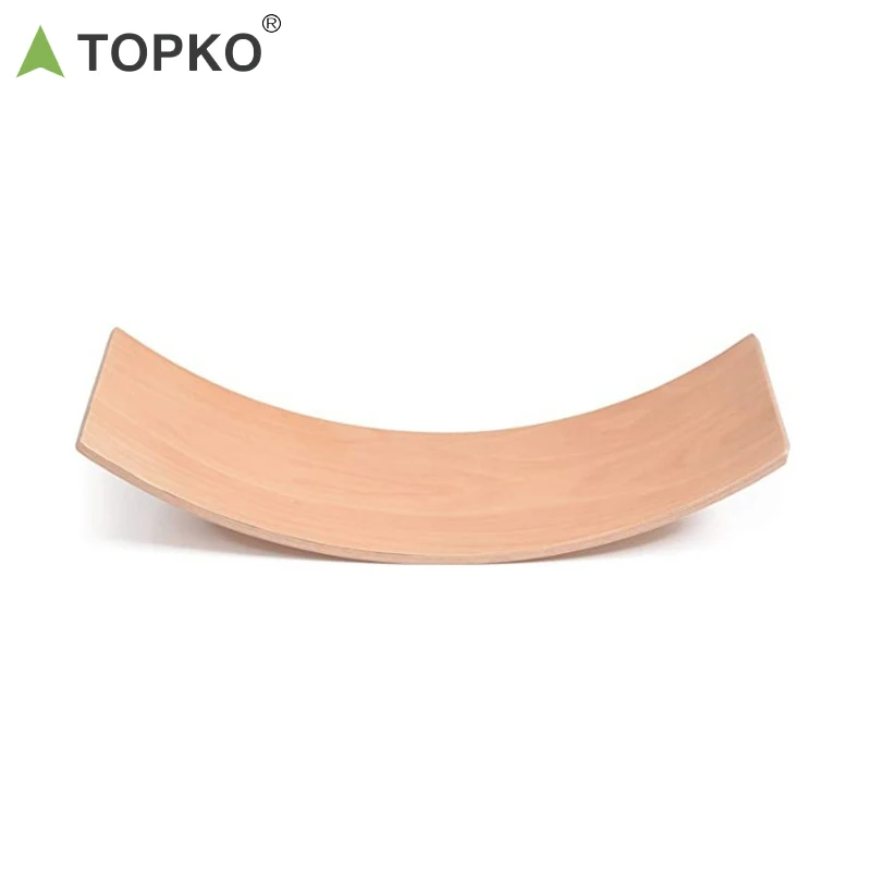 TOPKO Children balance training Kids Toy curvy wooden wobble balance board
