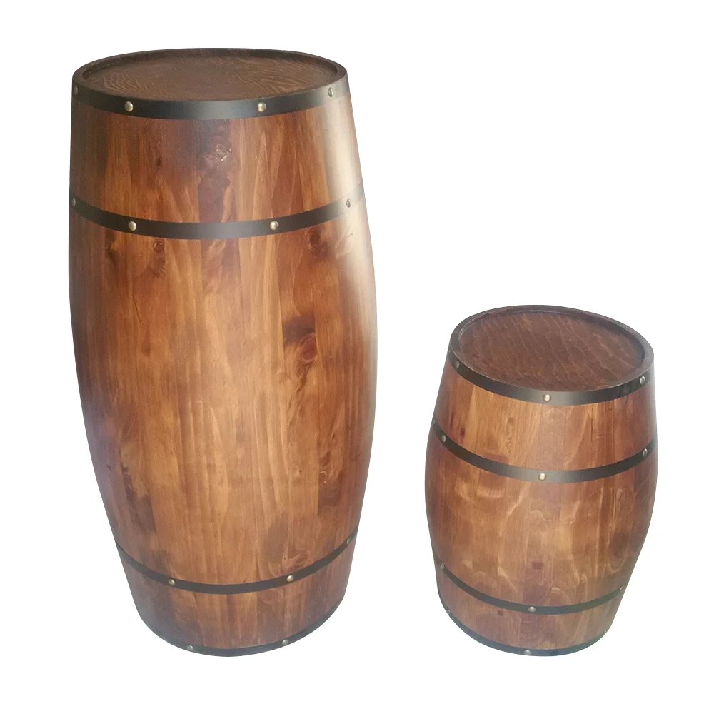 high quality 50 liter Garden Custom Decoration sturdy durable Wooden oak barrel