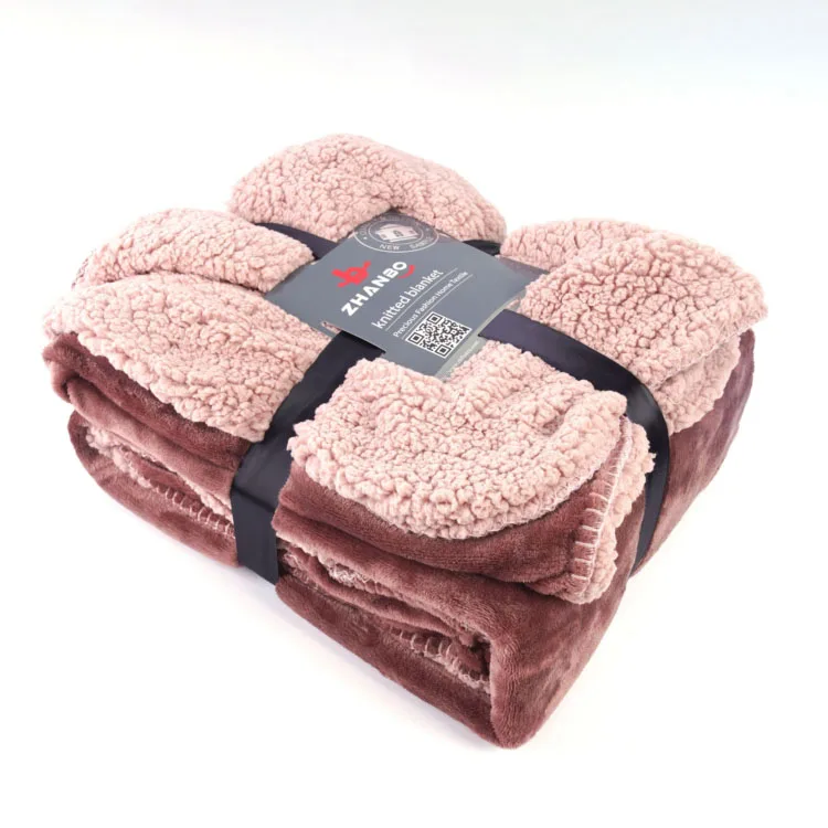 China Factory Seller Flannel Fleece Throw Blanket Sherpa Blanket Customized Factory Price Manufacturer Supplier