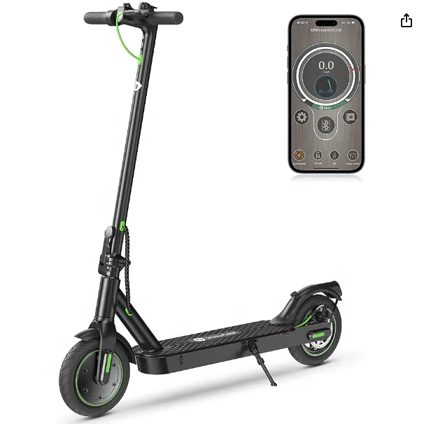 S9 Pro Electric Scooter 18 Miles Long Range and 15-18 MPH Portable Folding Commuting E-Scooter for Adults, Dual Brakes & App Sup